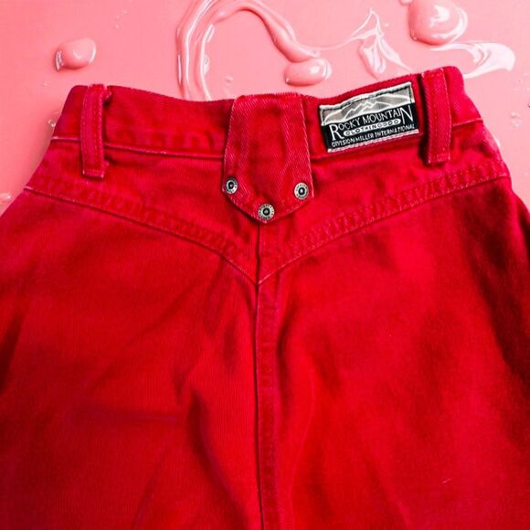 Vintage Rocky Mountain Jeans Womens 23 High Rise Straight Leg Western 34 Inseam - Picture 11 of 13